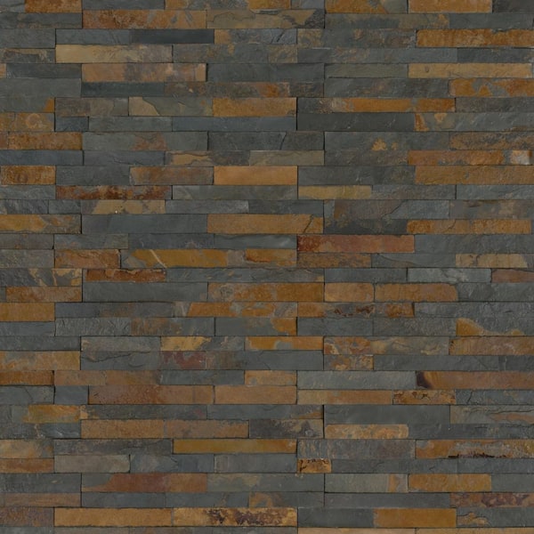 MSI Three Rivers Gold Ledger Corner 6 in. x 6 in. Natural Slate Wall Tile (2 sq. ft. / case)