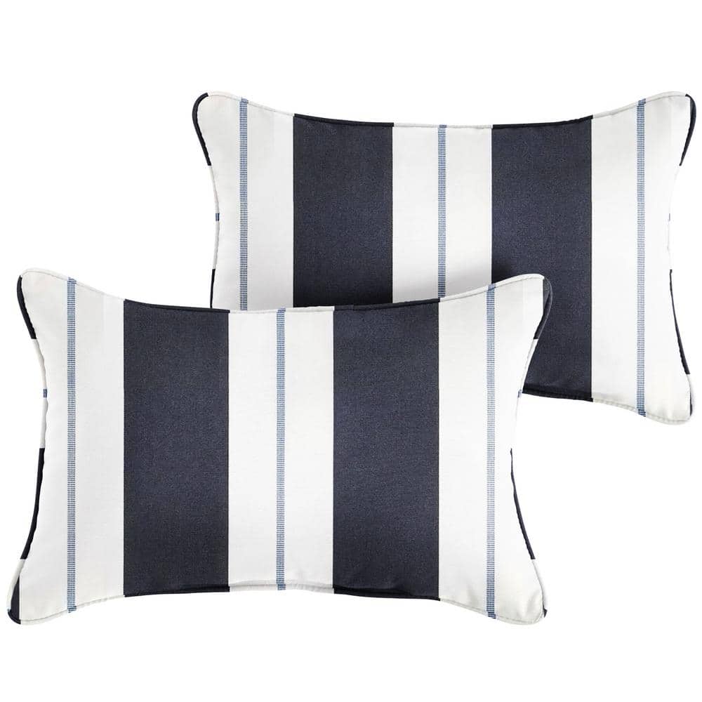 Sunbrella Relate Harbor Rectangle Indoor/Outdoor Lumbar Pillow (2-Pack) price history on PriceWatchPro