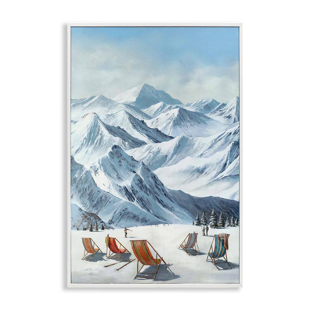Lounging At The Lifts by Max Maxx 1 Piece White Framed Nature Giclee Art Print 30 in. x 20 in. price history on PriceWatchPro