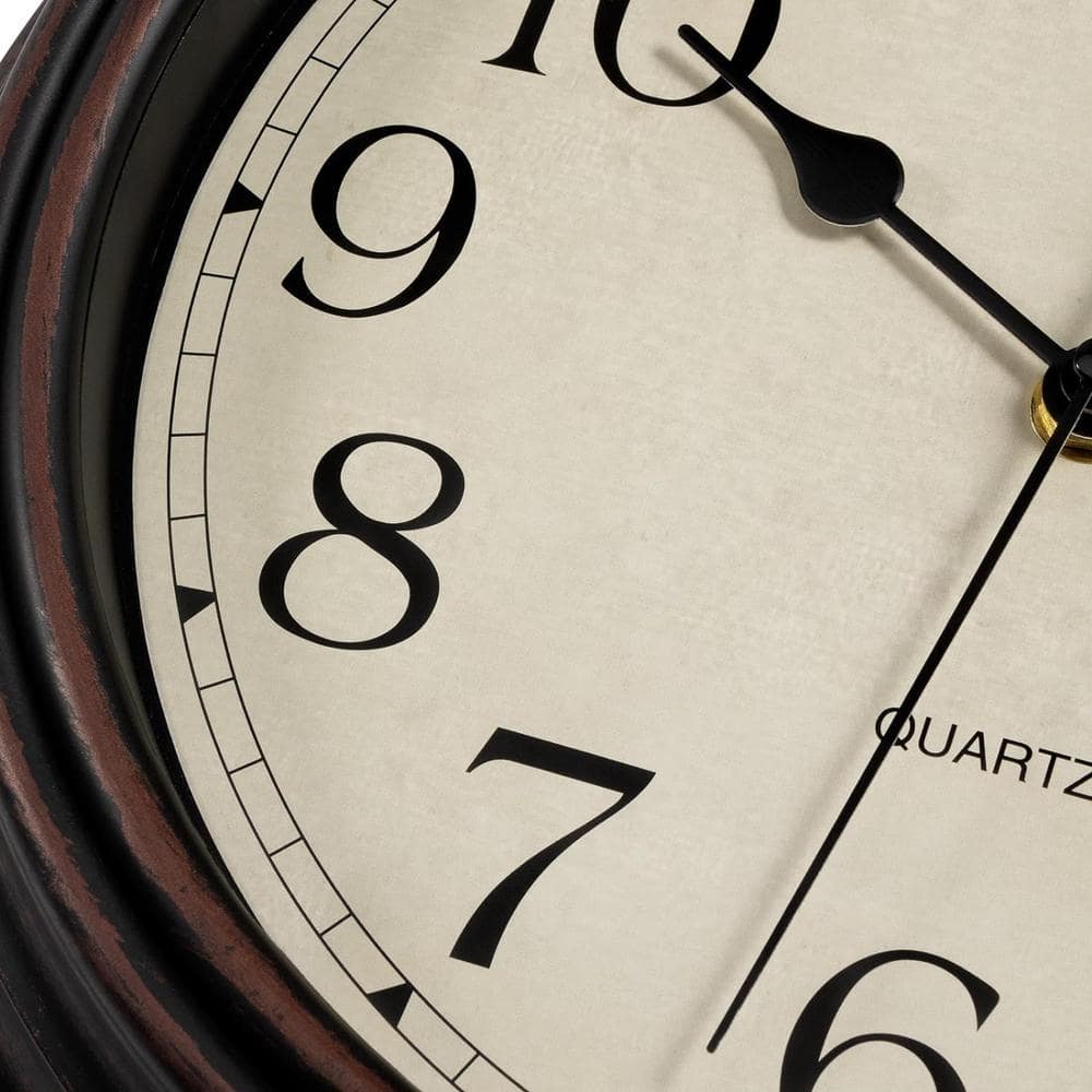 Bronze 14-Inch Vintage Silent Wall Clock