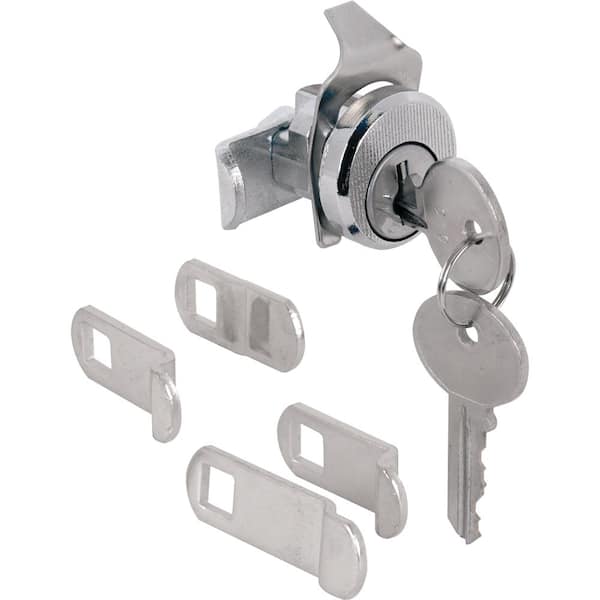 Prime-Line 3/4 in. Outside Diameter, Brushed Nickel, 5-Cam Counter Clockwise with Dust Cover Mailbox Lock