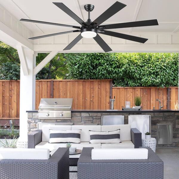 Surtime 72 in. Indoor/Outdoor Modern Ceiling Fan with Light Remote