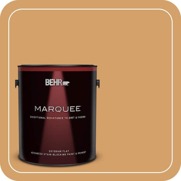BEHR MARQUEE 1 gal. #300D-5 Desert Caravan Flat Exterior Paint & Primer