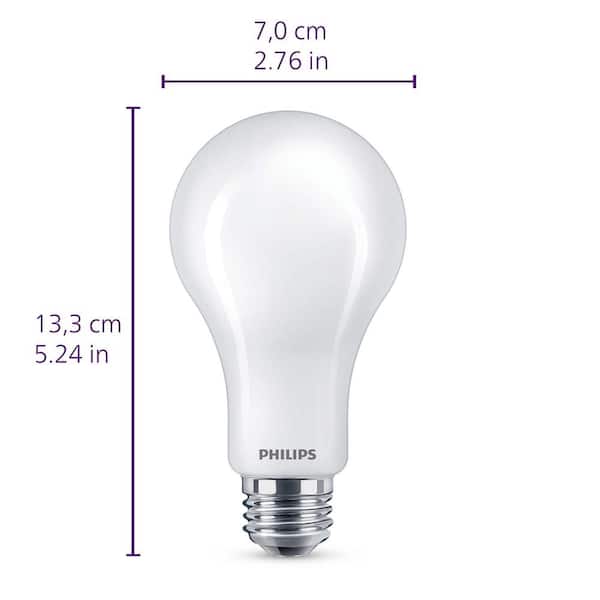 Philips 75-Watt Equivalent Definition Dimmable E26 LED Light Bulb Daylight 5000K (2-Pack) 573501 - The Home Depot