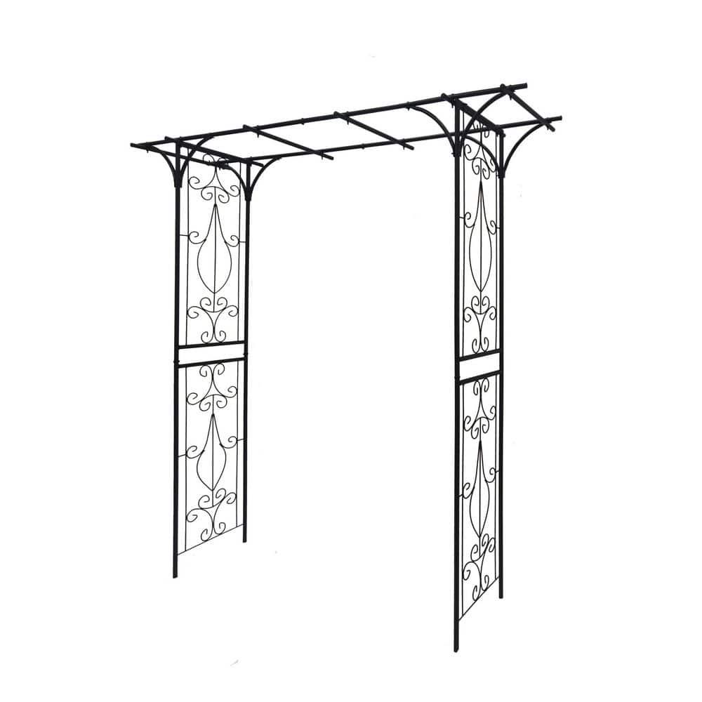 Metal Garden Arbor 80.3 in. W x 20.5 in. D x H81. 1 in. H Garden Arch Trell