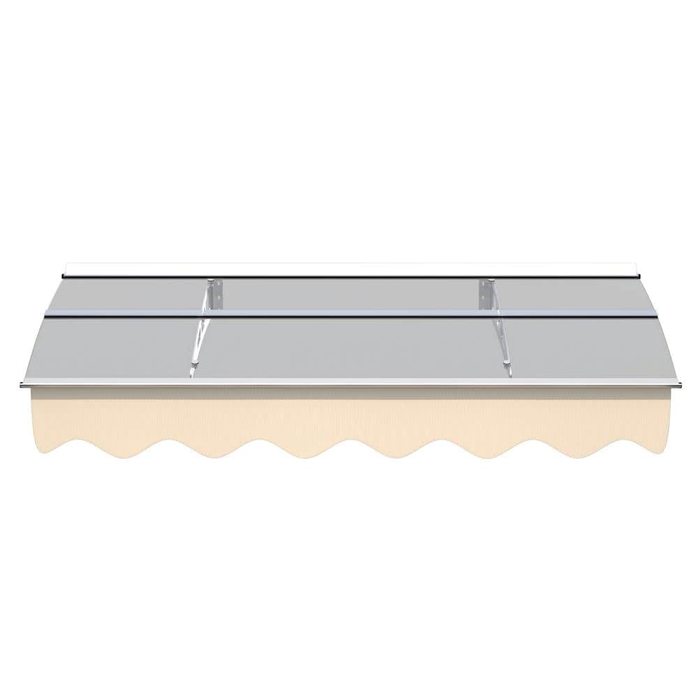 59 in. W x 34 in. D Outdoor Crystal Solid Polycarbonate Door Window Awning 