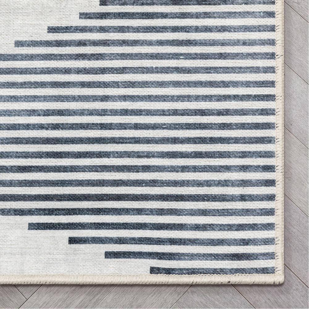 Apollo Diamond Weave 3'11" x 9'10" Gray Synthetic Area Rug