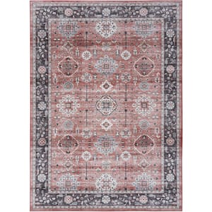 Fulton Brick 5 ft. x 7 ft. Vintage Persian Traditional Area Rug