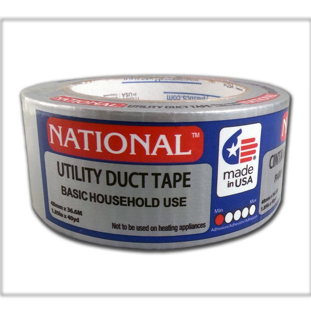 NATIONAL 1.89 In. X 40 Yd. Utility Grade Duct Tape - Silver 1118105 ...