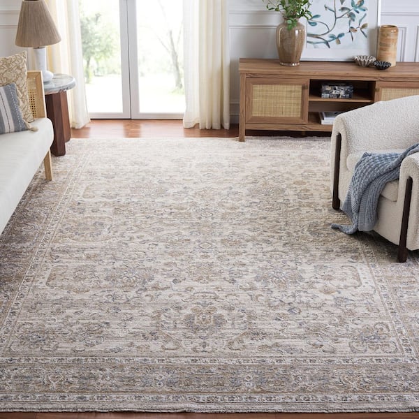 Kendal 9 ft. x 13 ft. Beige/Ivory Gray Oriental Area Rug