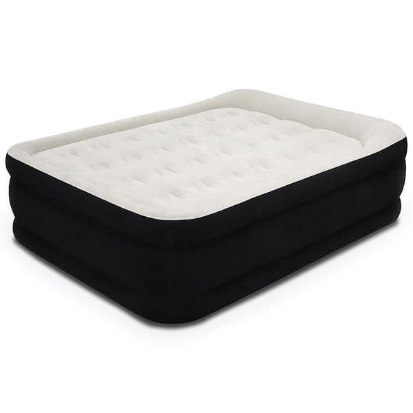 Angel Sar 20 in. Full Air Mattress, Luxury Airbed Inflatable Mattress with Built-in High-Speed Pump for Camping Home and Guests
