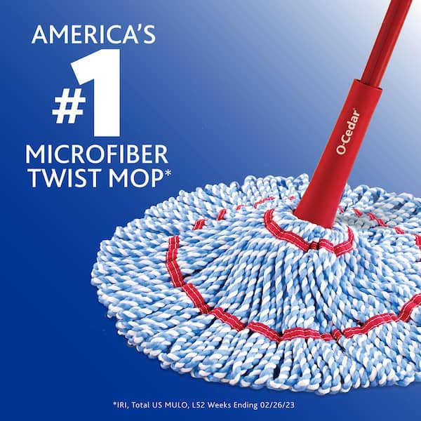 O-Cedar MicroTwist MAX Microfiber Wet Mop (2-Pack) 170630 COMBO1