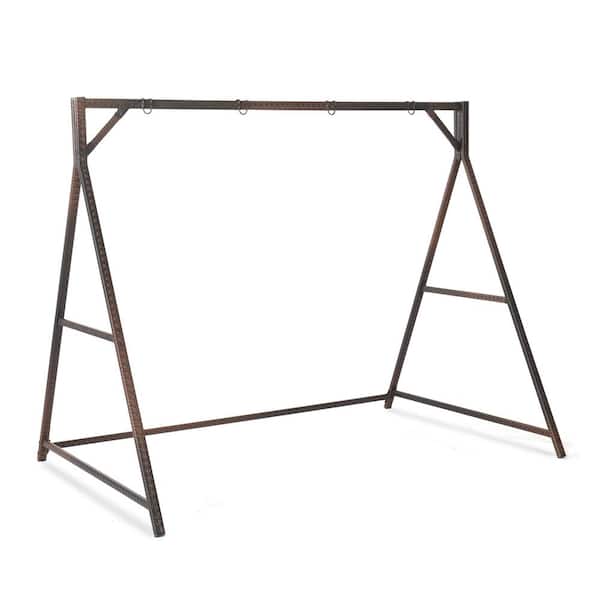 Karl home Outdoor 7 ft. Wicker Porch Swing Stand