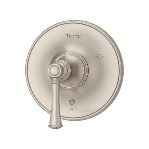 Tisbury 1-Handle Valve Only Trim Kit in Brushed Nickel (Valve Not Included)