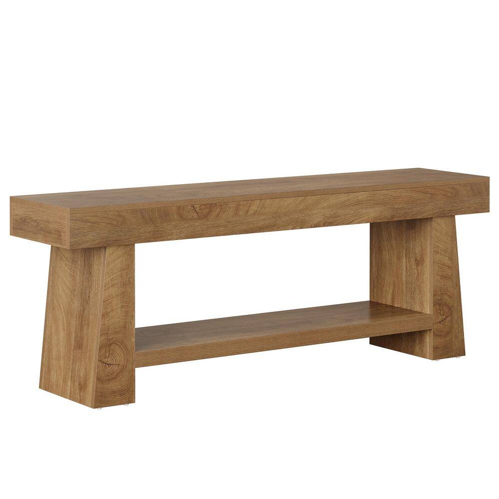 Ezlynn Brown TV Stand Entertainment Center Fits TV's up to 70 in. Wood TV Console with Storage Shelf for Living Room price history on PriceWatchPro