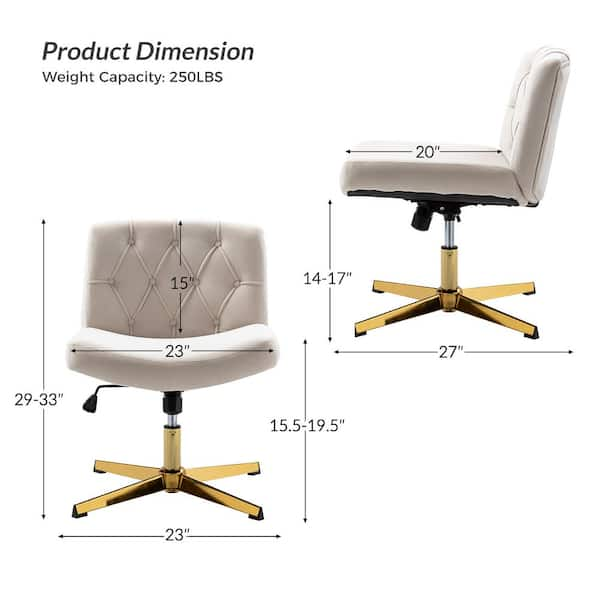 Adan Task Chair Etta Avenue Upholstery Color: Tan