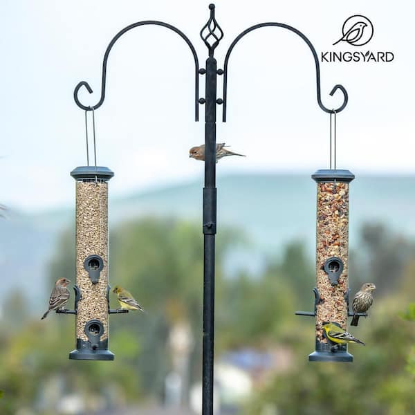 Tube Feeders with 6 Feeding Ports for Outdoors Hanging Wild Bird