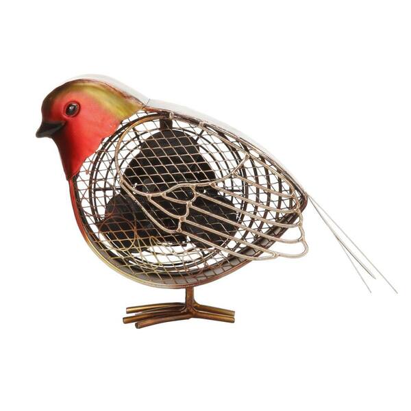 Deco Breeze 7 in. Figurine Fan-Robin Small