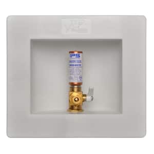 1/2 in. Push-to-Connect Brass Ice Maker Outlet Box with Water Hammer Arrestor