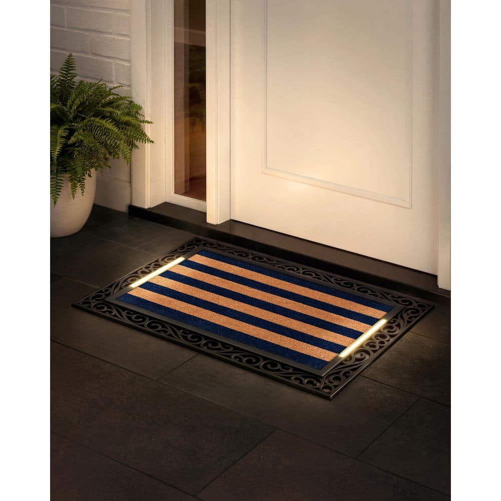 BriteStep Floral Bloom 38 in. x 26.5 in. Pressure-Activated, Wireless, Auto Shut-Off, Indoor/Outdoor LED Door Mat price history on PriceWatchPro