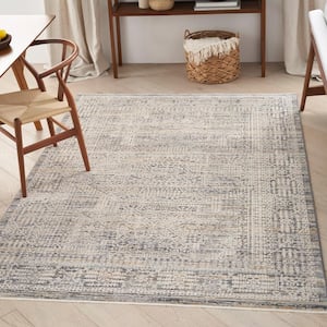 Nyle Ivory Slate 5 ft. x 8 ft. All-Over Design Transitional Area Rug