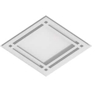 1 in. P X 10 in. W X 6-5/8 in. H Diamond Architectural Grade PVC Contemporary Ceiling Medallion