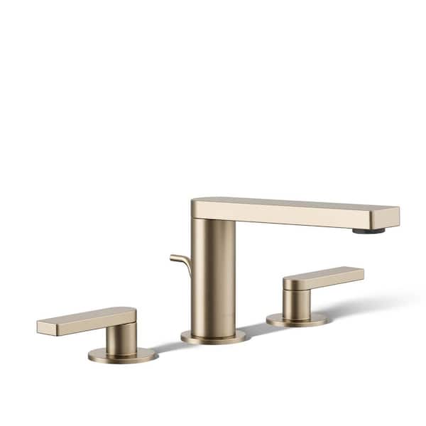 KOHLER Composed Widespread Double Handle 1.2 GPM Bathroom Sink Faucet with Lever Handles in Vibrant Brushed Bronze