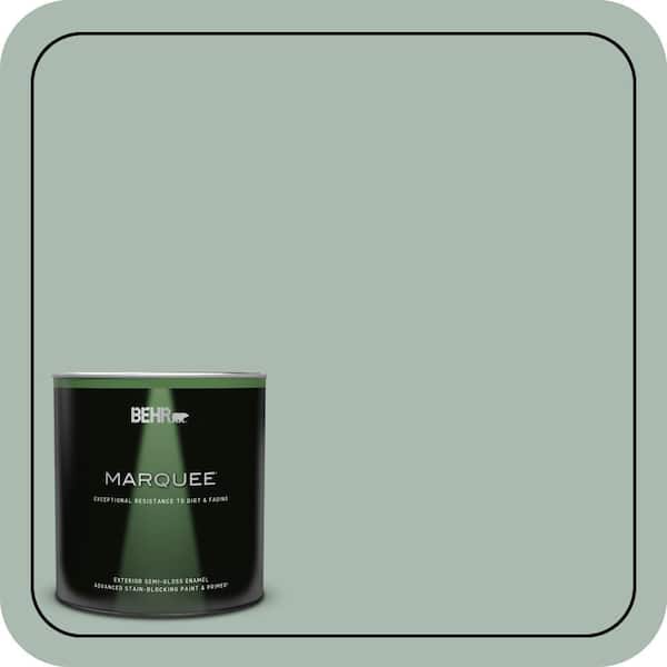 BEHR MARQUEE 1 qt. #PPU11-14 Zen Semi-Gloss Enamel Exterior Paint & Primer