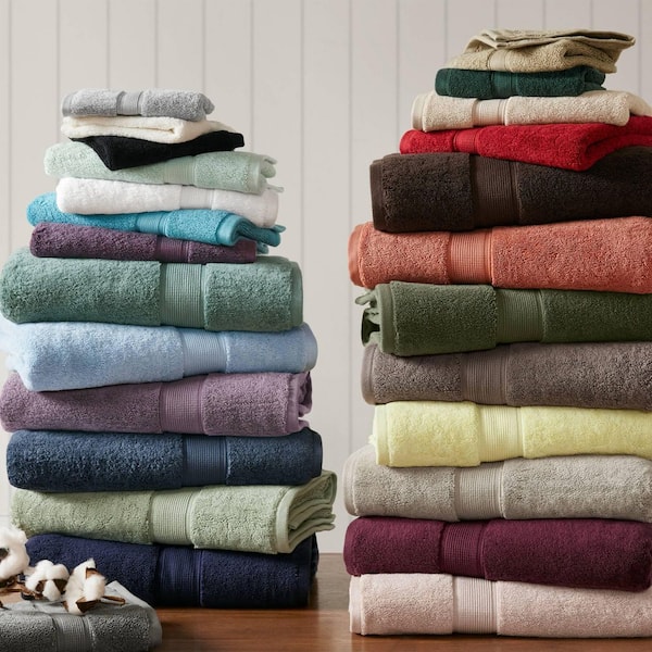 800GSM 8-Piece White Ultra-Soft 100% Cotton Absorbent Bath Towel Set