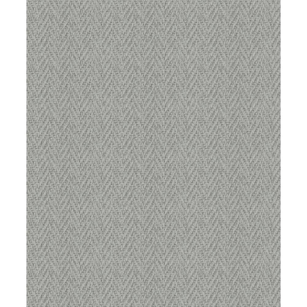 Gray Sisal Weave Texture Non-Pasted Wallpaper Roll
