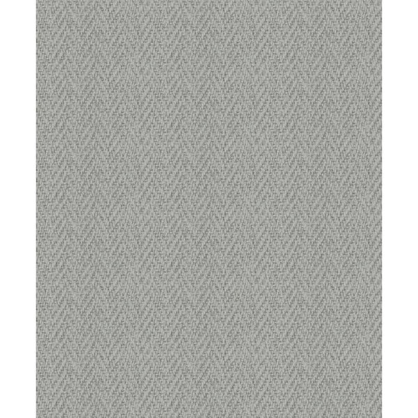 Unbranded Sisal Weave Texture Grey Matte Finish Vinyl on Non-Woven Non-Pasted Wallpaper Sample