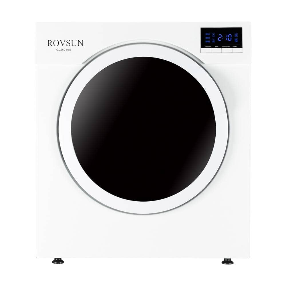 3.5 cu. ft. White Electric Dryer with LED Display