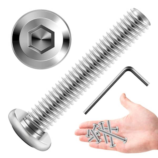 M5 x 30 mm Stainless Steel Hex Button Head Socket Screw (30-Pack)