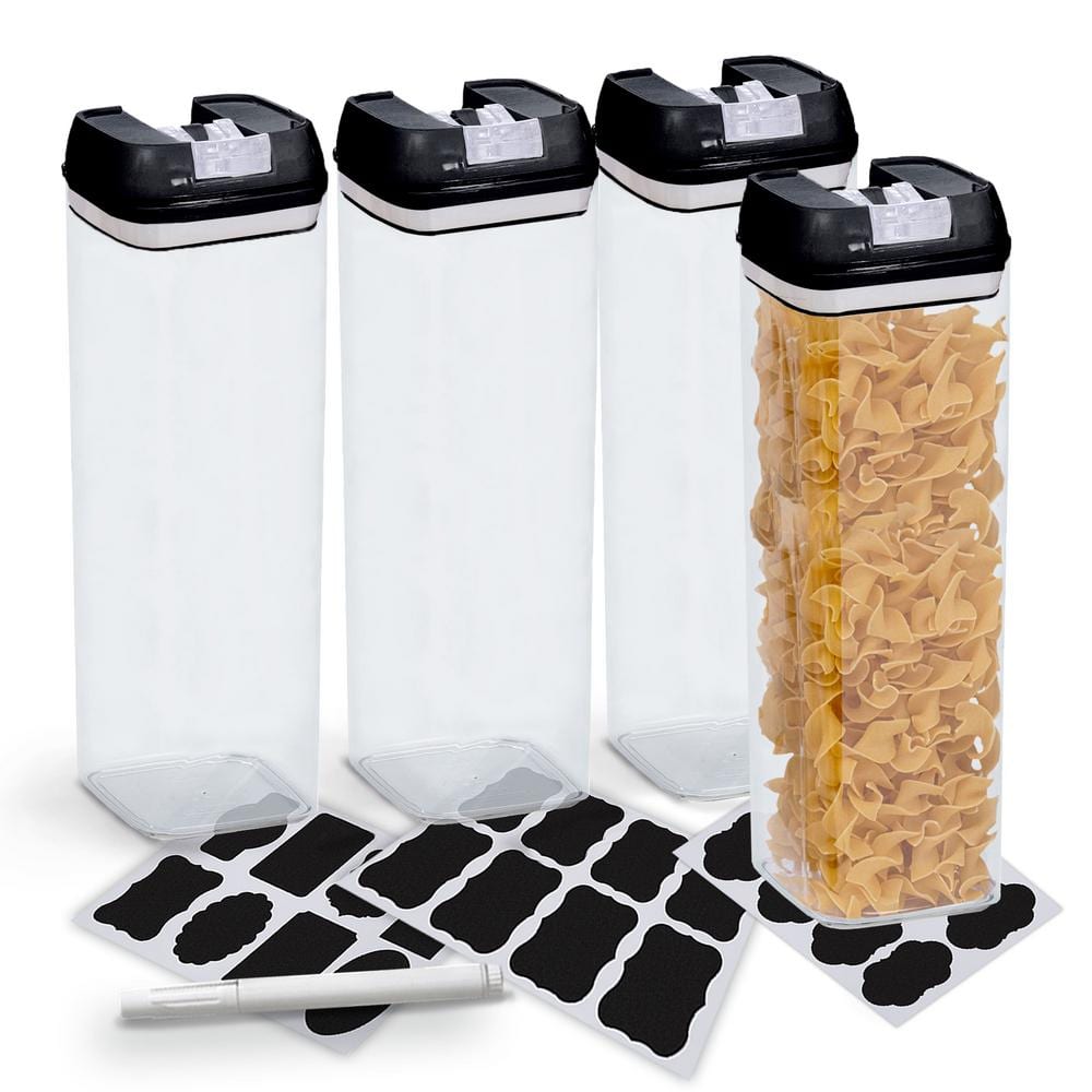 DW LLZA KITCHEN Cereal Containers Storage - 4 Pack Cereal