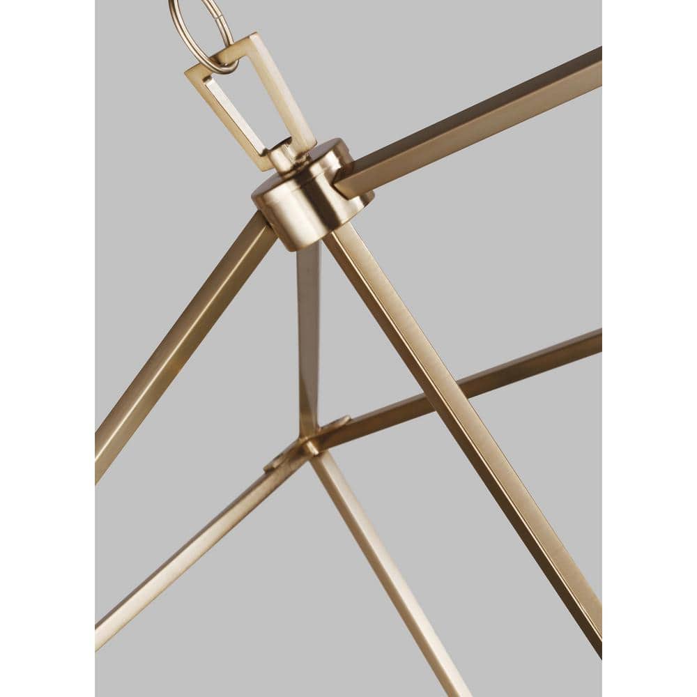 Satin Bronze 5-Light Candelabra Torpedo Cage Chandelier
