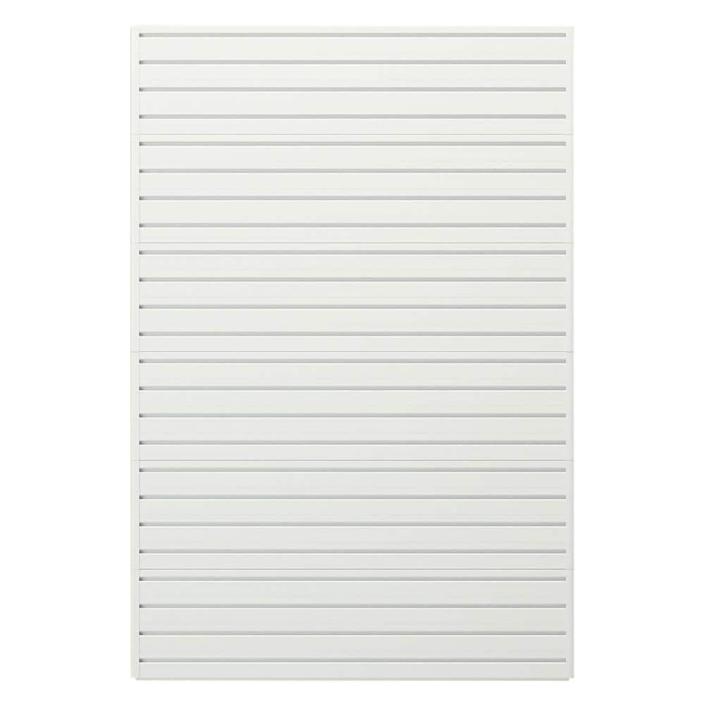 Flow Wall Modular Garage Wall Storage Panels in White