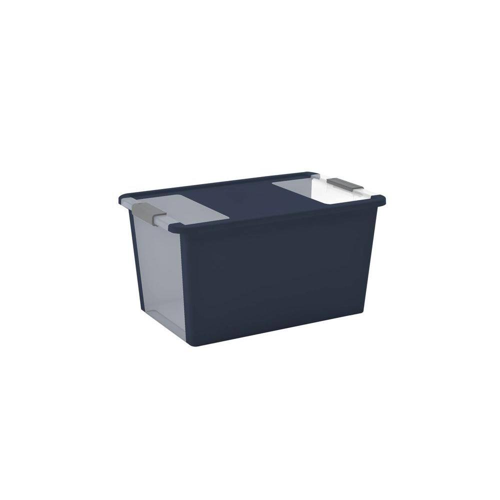 42.8 qt. Large Latching Storage Bin in Midnight Blue FG008454225 The