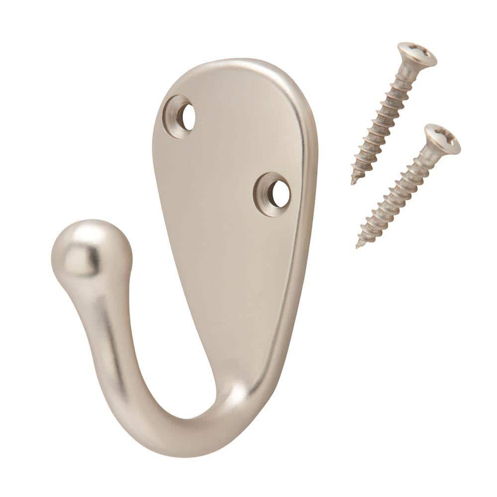 J-Hook Robe/Towel Hook Single Hook in Satin Nickel price history on PriceWatchPro