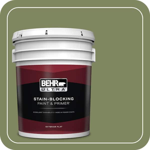 BEHR ULTRA 5 gal. #PPU10-02 Tuscany Hillside Flat Exterior Paint & Primer