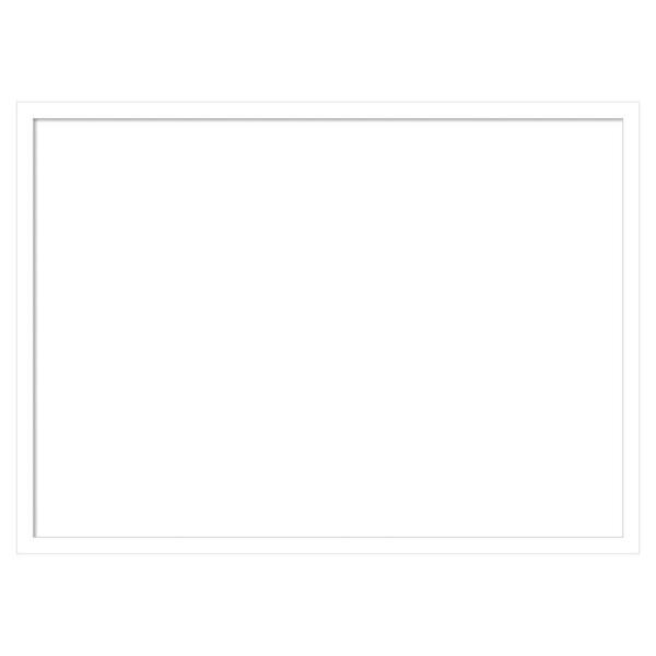 Amanti Art Svelte White 29 in. x 21 in. Wood Framed Dry Erase Magnetic Memo Board