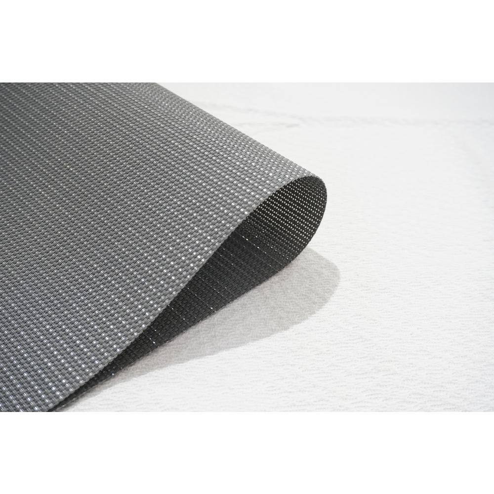 Silver Vinyl Reversible Rectangle Placemats Set of 6