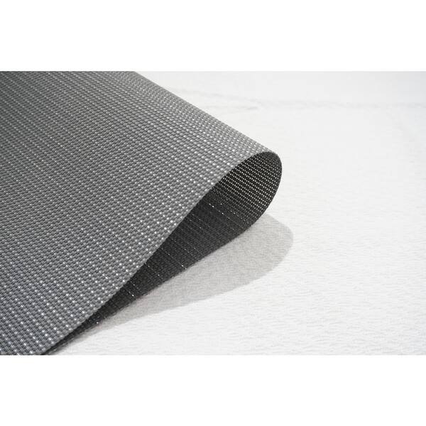 Natural Shimmer Silver Woven Textilene Reversible Square Placemats (Set of 6) Natural Shimmer Silver Woven Textilene Reversible Square Placemats (Set of 6)