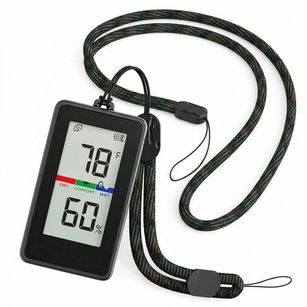 Digital Display Wireless Indoor Outdoor Thermometer Hygrometer IP65 Waterproof Bluetooth Notification Alerts price history on PriceWatchPro