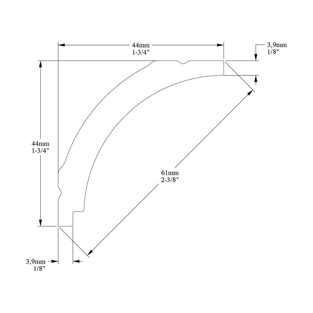 Primed White Flexible Polyurethane Crown Moulding for Ceilings