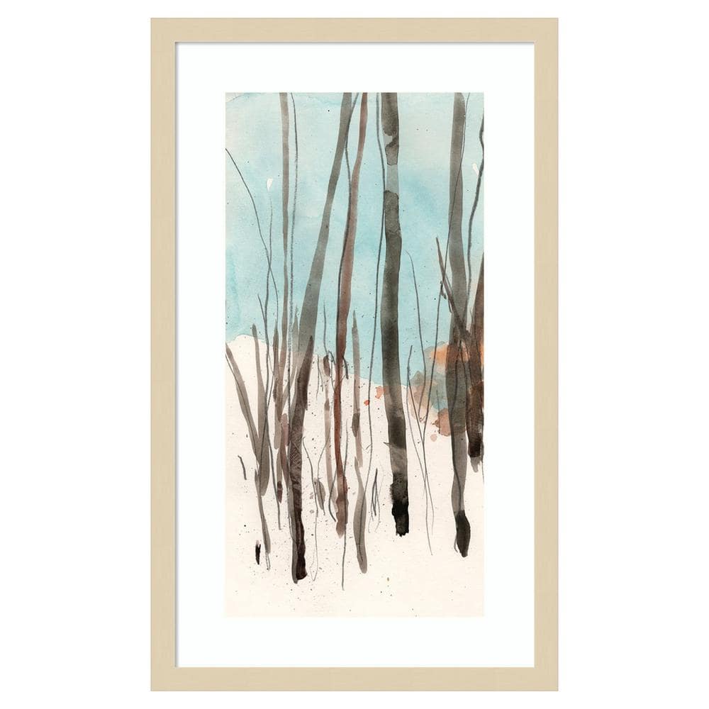 Snow Settled Movement II Abstract Expressionism Framed Print