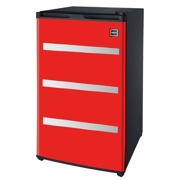 rca mini fridge red