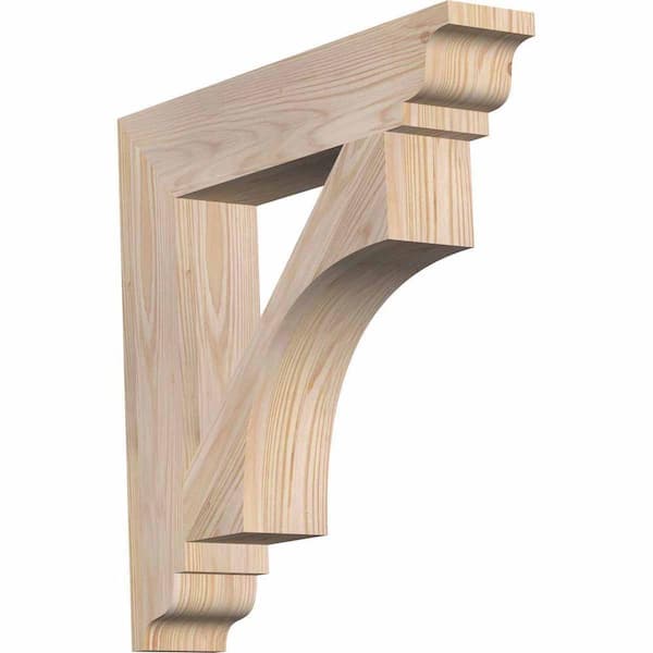 Ekena Millwork 5-1/2 in. x 44 in. x 44 in. Western Red Cedar Westlake Traditional Smooth Bracket