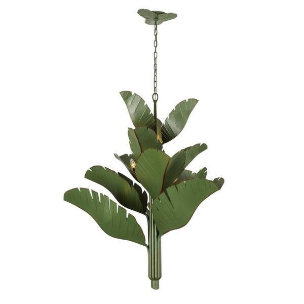 Varaluz Banana Leaf 12-light Banana Leaf Chandelier With Banana Leaf 