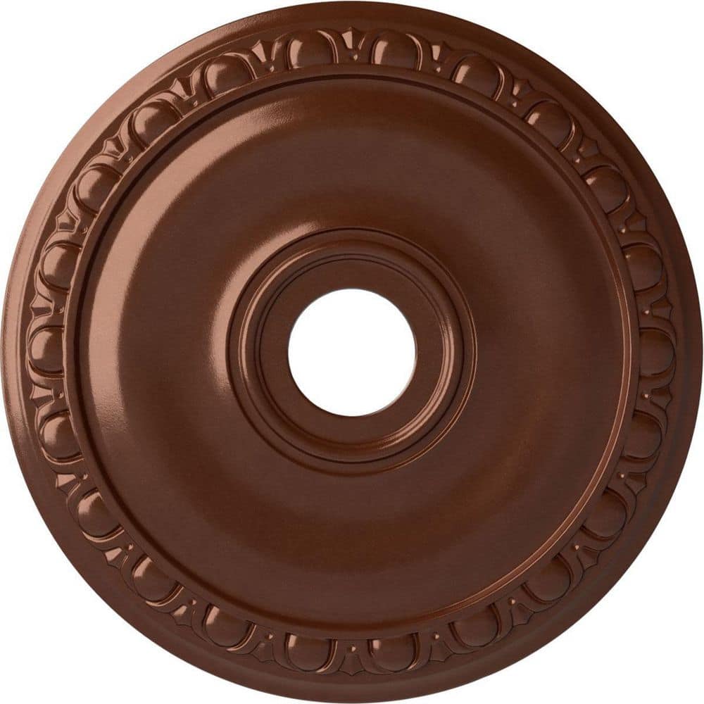 Ekena Millwork 1 in. x 20 in. x 20 in. Polyurethane Jackson Ceiling Medallion, Copper Penny