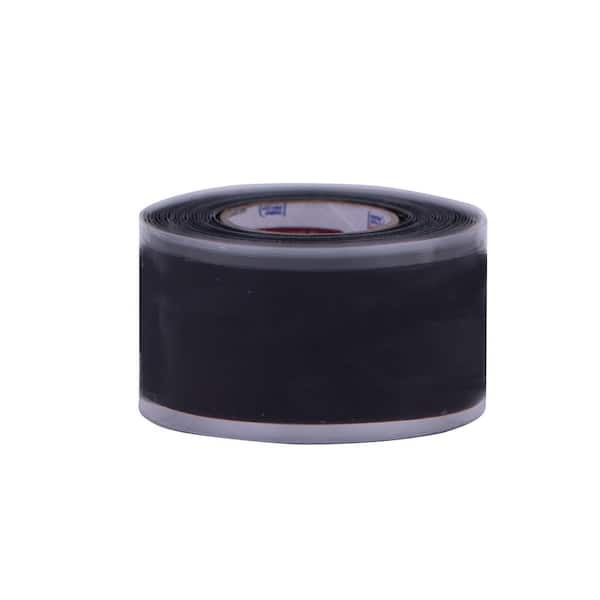 Stretch and Seal Self-Fusing Silicone Tape in Black x 3.33 yd Nashua Tape 1 in 